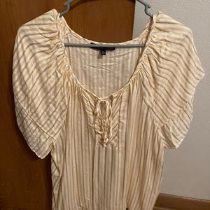 Yellow gold white shirt